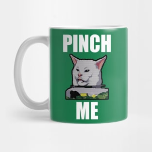 Yelling at Cat Meme - Pinch Me Mug